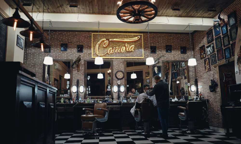 jasa desain interior barbershop
