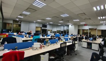 Hasil renovasi kantor Singapore Airlines area belakang